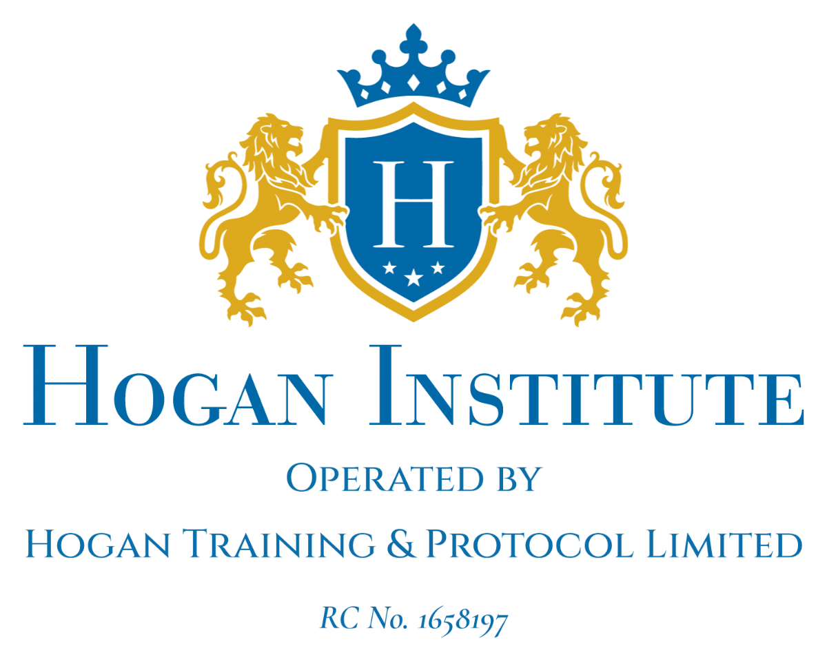 Hogan Institute logo — operated by Hogan Training & Protocol Limited, RC No. 1658197